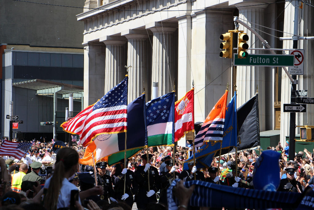 Flags at the Start of the Parade © Winston R. Milling 2015